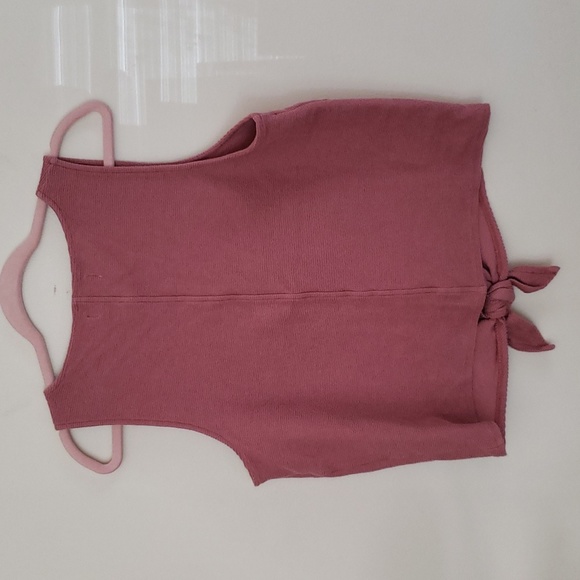 Texture and thread madewell button tien front v neck tank, ribbed, women's XL - Picture 7 of 7